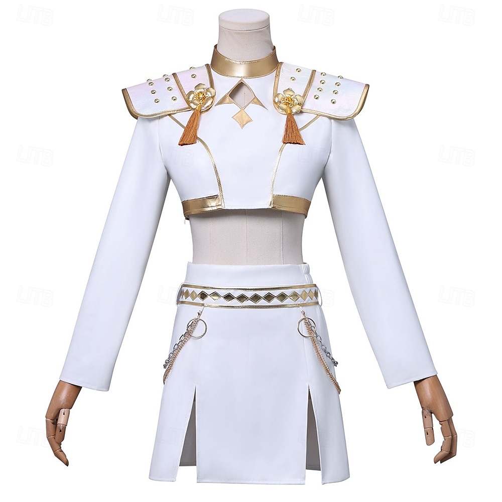 Korean Idol Inspired Idol Pop Star Costume Fancy Dress Virtual Idol for Women's Adults Halloween Carnival Performance Comic Con Anime Expo 2026 - $97.99 –P2