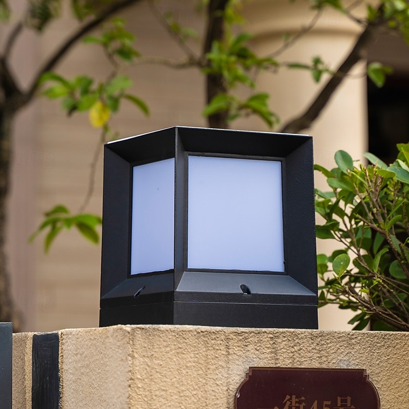 LED Outdoor Solor Post Lights 21cm Nordic Style Outdoor Column Lights Fence Post Cap Lights Waterproof IP54 for Deck Suitable for Door Stone Pillars Garden lamp Post 2026 - $172.99 –P9