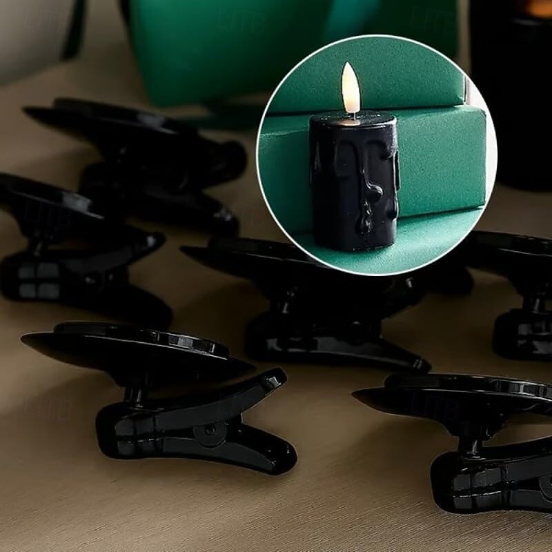 Clip-On Flameless Candle Lights LED Cone-Shaped Festival Clip Candle Flickering Clip-On Taper Candle Stick with Removable Clips for Holiday Home Garden and Wedding Parties 2025 - $10.99 –P8