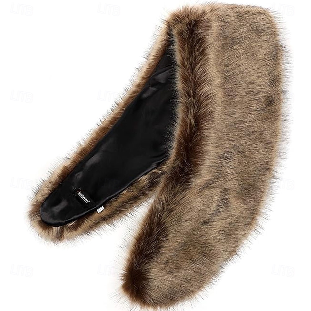 szalik-otulacz na szyję z kołnierzem ze sztucznego futra dla kobiet 2026 - $14.99 –P5