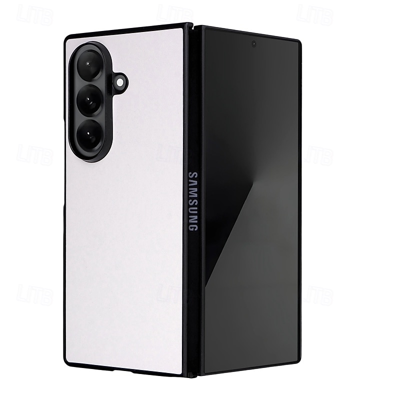 telefono Custodia Per Samsung Galaxy Piegatura a Z 7 Z Fold 6 Z Fold 5 Z Fold 4 Copertura Posteriore Resistente agli urti Retrò TPU Pelle PU del 2025 a $9.99 –P6