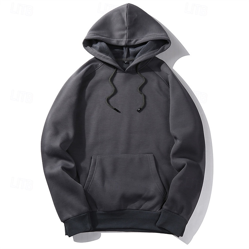 Homens Moletom Moletom de lã Adamascado Preto Branco Amarelo Verde Tropa Com Capuz Tecido Com Cordão Bolsos Desportos e Ar livre Diário Feriado Poliéster Roupa de rua Básico Casual Outono Inverno de 2025 por $21.99 –P6