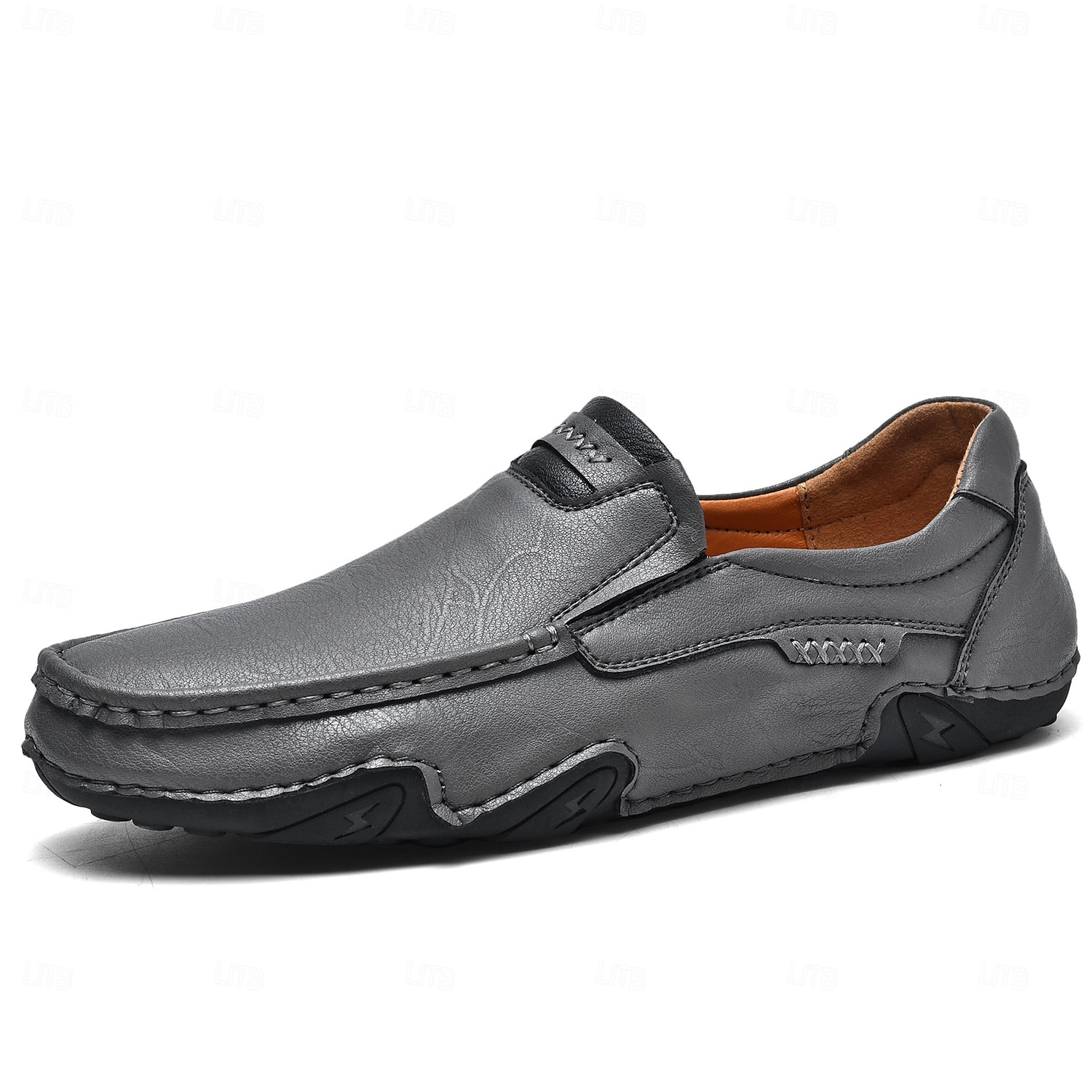 Miesten ruskeat slip-on-mokkasiinit ajokengät – joustavat ja rennot loaferit viikonloppumatkoille, työmatkoille ja kesäretkille 2025 - $42.99 –P4
