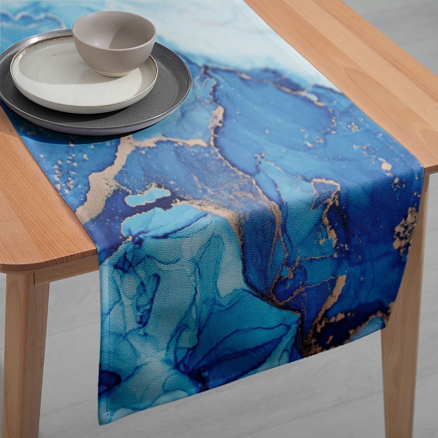 1PC Цифровая печатная скатерть - прямоугольная скатерть для ресторана банкета вечеринки (33x180 см  13x70.5 дюймов) 2025 - $11.49 –P7