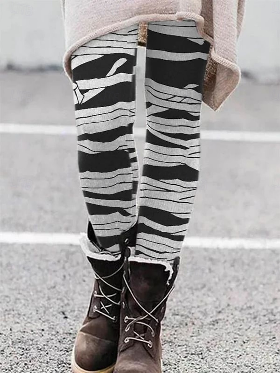 Per donna Pantaloni Leggings Leggings comodi Streetwear Casual Lunghezza intera Vita Alta A righe Elastico in vita Stampato Traspirabilità Confortevole Elasticizzato Vacanza Streetwear Abbigliamento del 2025 a $23.99 –P2