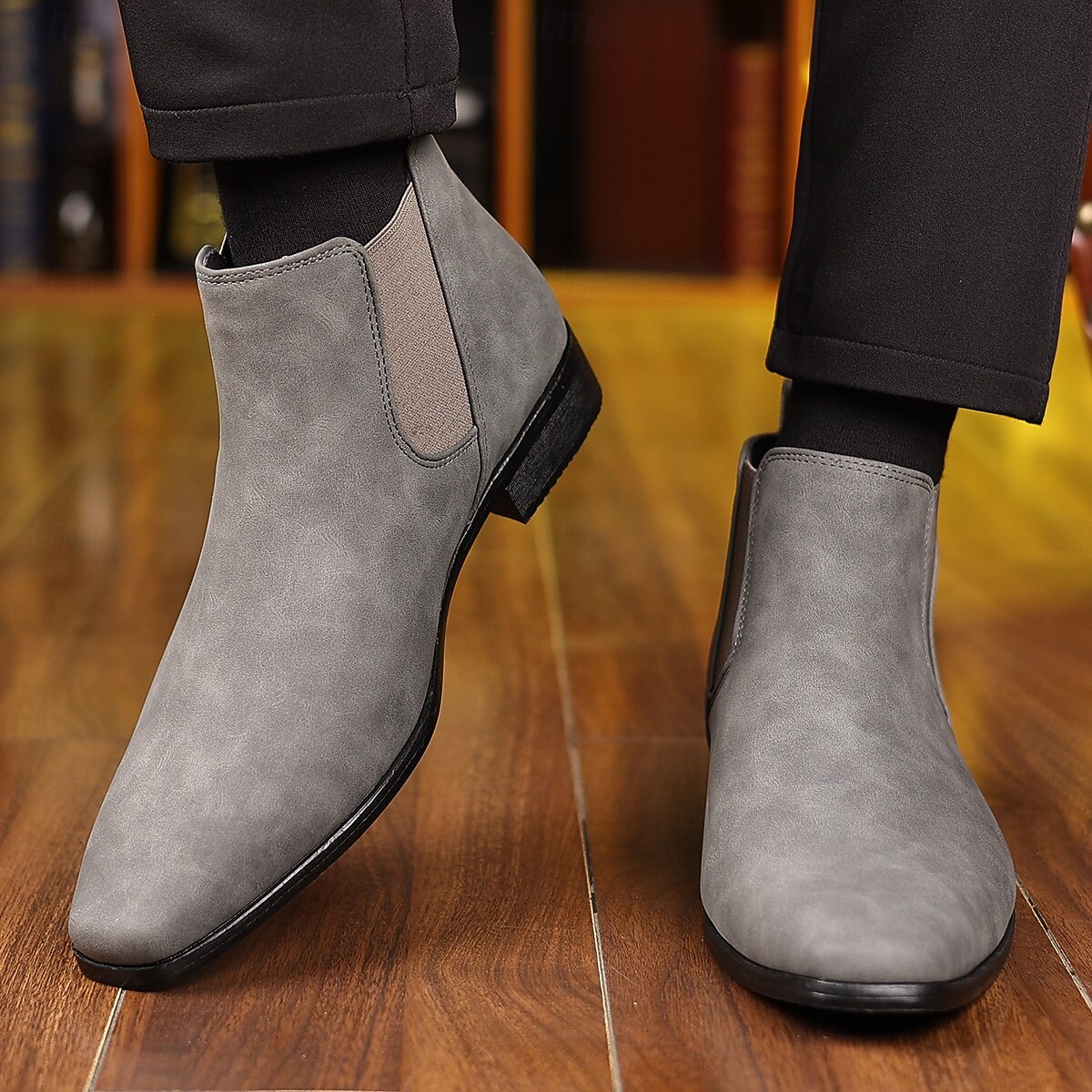 Botines Chelsea para hombre: botines informales de negocios para uso diario y de oficina. 2025 - $64.99 –P5