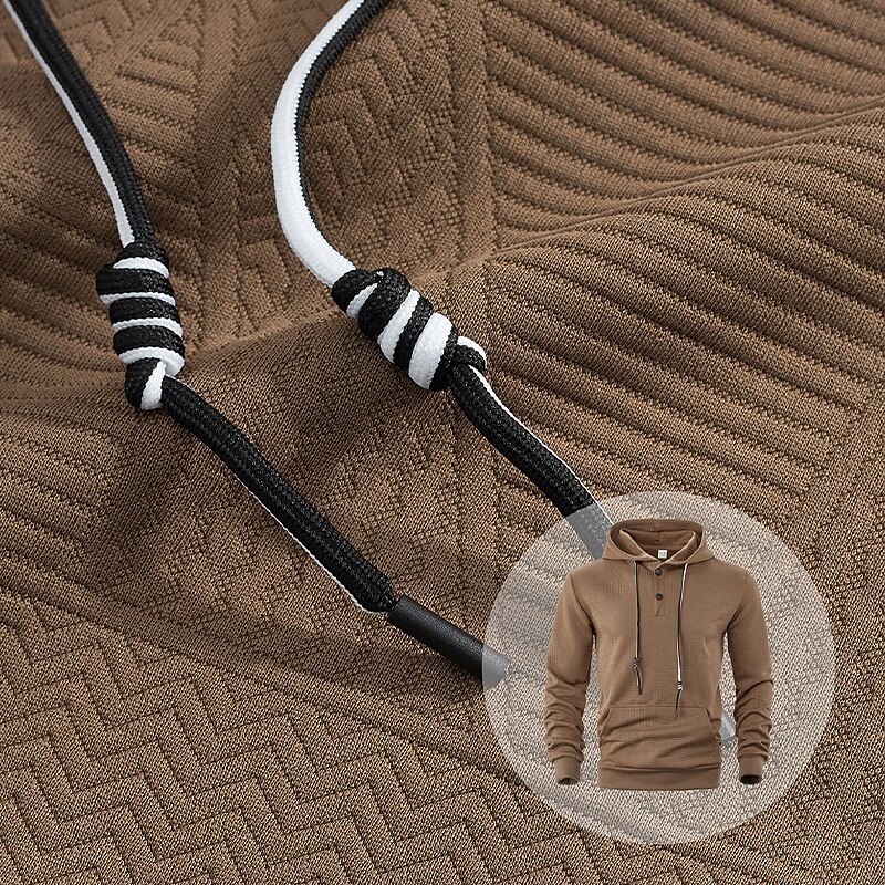 Hombre Sudadera Sudadera Con Capucha Sudadera con capucha de lana Sudadera con capucha forrada de polar Negro Blanco Amarillo Azul Marino Café Con Capucha Plano Con Texturas Deporte Casual Diario 2025 - $23.99 –P8