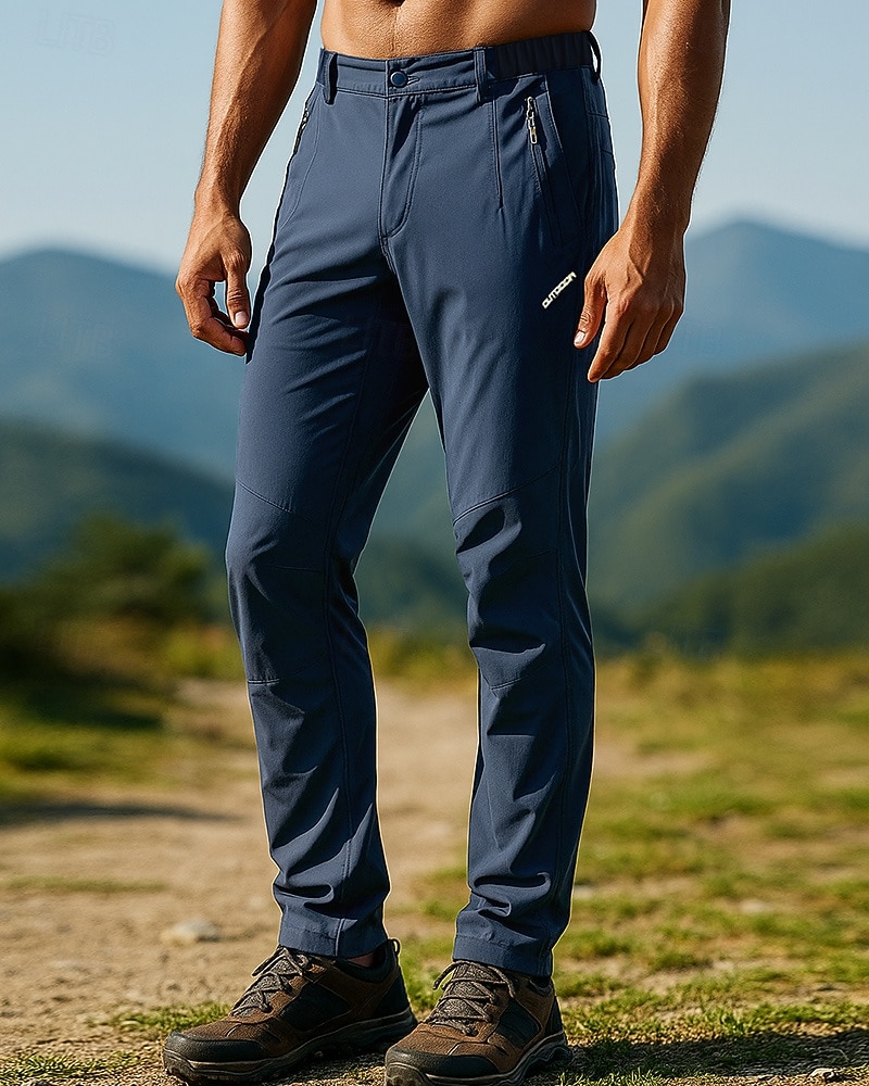 Herren Wanderhosen Regenhose zum Wandern Wasserdichte Hosen Außen Normale Passform Wasserdicht Winddicht Unterteile Tasche Schwarz Armeegrün Camping / Wandern Laufen S M L XL XXL 2025 - $34.99 –P1