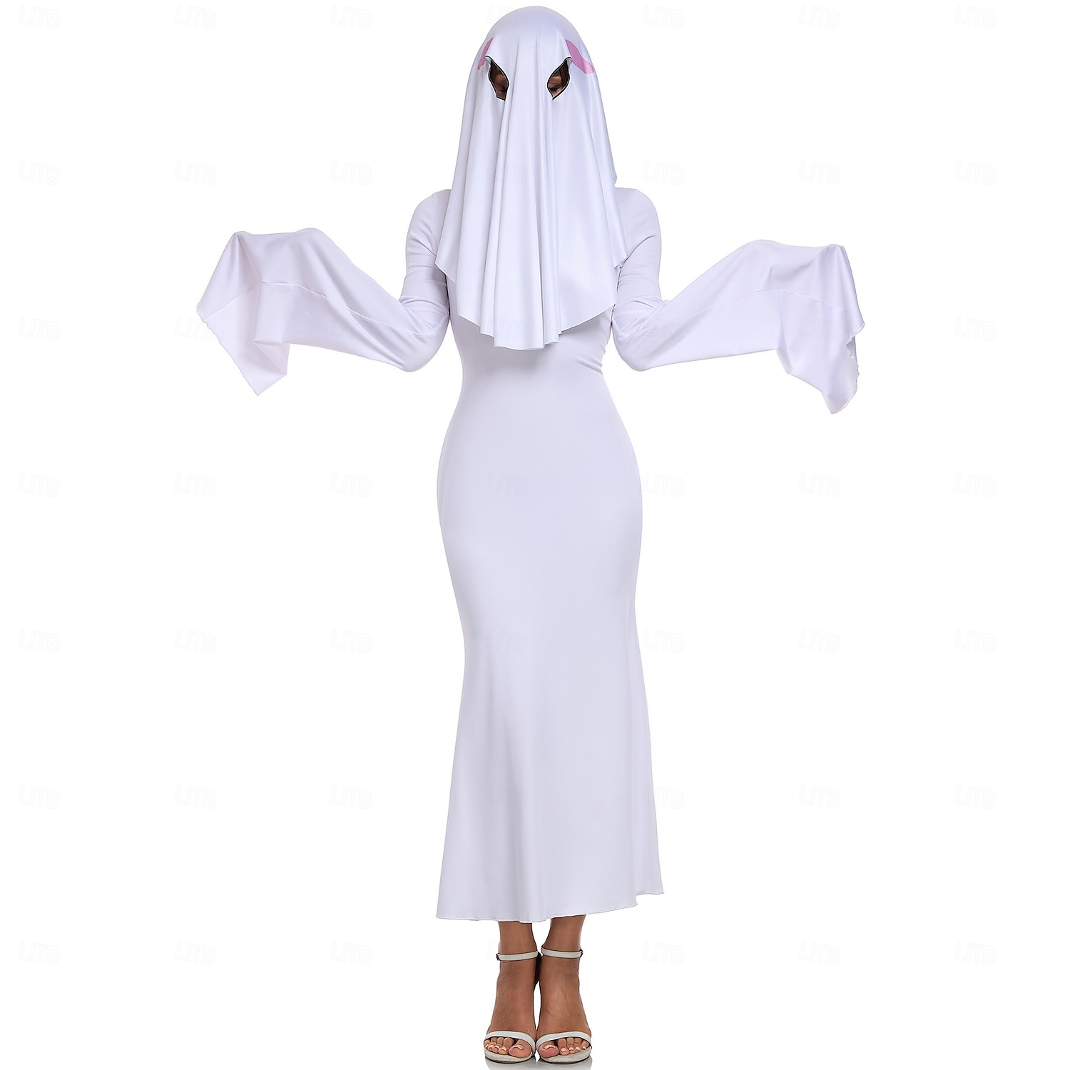 Duch Strašidelná nevěsta předvečer Všech svatých Šaty Cosplay kostým předvečer Všech svatých Dospělé Dámské předvečer Všech svatých Karneval Výkon Plesová maškaráda Jednoduché Halloweenské kostýmy 2025 - $40.99 –P5