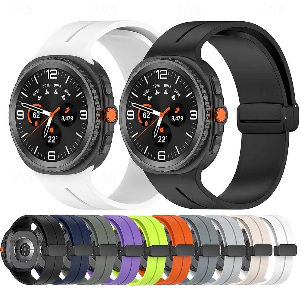 Correa clásica de silicona con hebilla magnética para Samsung Galaxy Watch 8 (44 mm y 40 mm) 2026 - $15.99 –P1