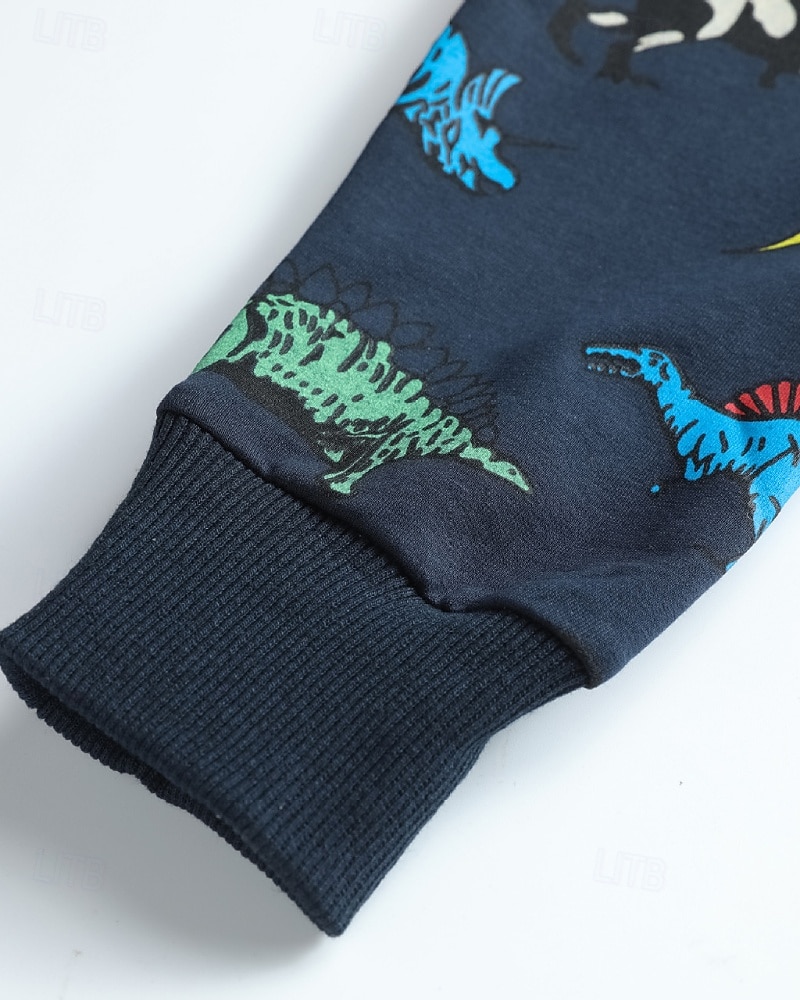 Barn Pojkar hoodie med dragkedja Tecknat Långärmad Dragkedja Höst Grundläggande Bomull Utomhus 2025 - $30.99 –P10