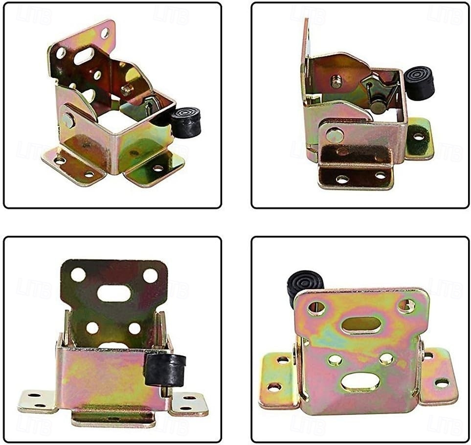 4-pack kraftiga fällbara bordsbenfästen med självlåsande gångjärn, fällbara järnfästen för bords-, stols- och sängben, låsbara förlängningsstödgångjärn med skruvar 2025 - $19.99 –P4