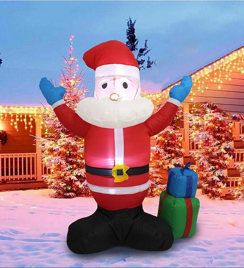 1.45M Joulun Puhallettava Joulupukki Lahjapaketti Valo Puhallettava Sisä- ja Ulkovalot Koristeet Lomapihalle Ulkona Lomalle 2025 - $49.99 –P2