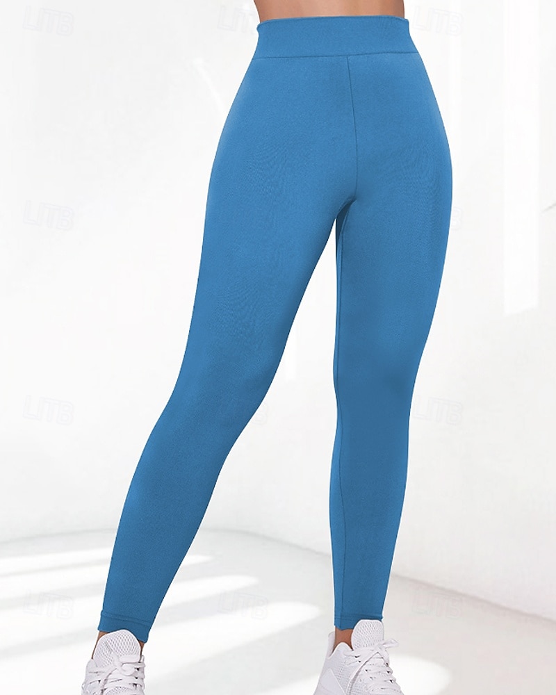 Pentru femei Pantaloni Jambiere Șic Stradă Casual Lungime totală Natural Simplu Talie elastică Comfortabil Stradă Concediu Sfârșit de săptămână Roșu Claret Negru Alb Roz Toamnă Fit regulat 2025 - $14.99 –P15