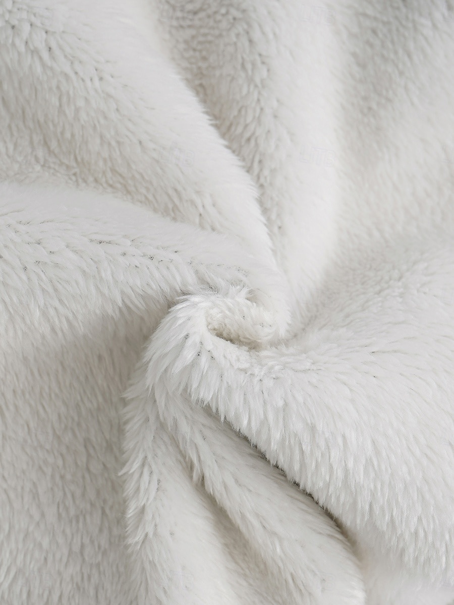 Naisten Pullover-huppari Kuvitettu Kirjain Lämmin Vapaa-aika Sherpa Fleece Pitkähihainen Hupullinen Pitkät topit Katu Arkikäyttö Kausaliteetti Painettu Tumma vaaleanpunainen Sininen Harmaa Syksy Talvi 2025 - $26.99 –P3