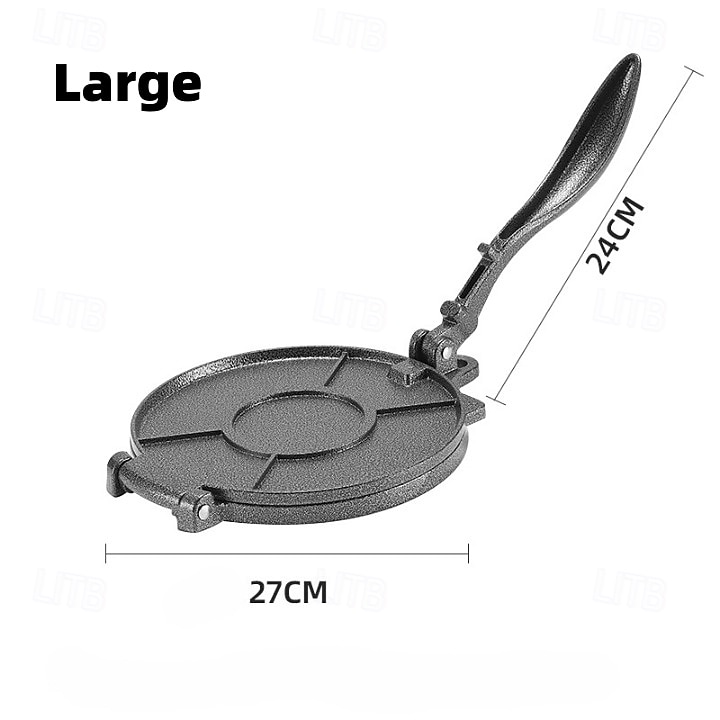 macchina per tortillas manuale in lega di alluminio, modellatrice per pasta di mais, utensile per pancake, gadget da cucina per cucinare in casa del 2025 a $27.99 –P1
