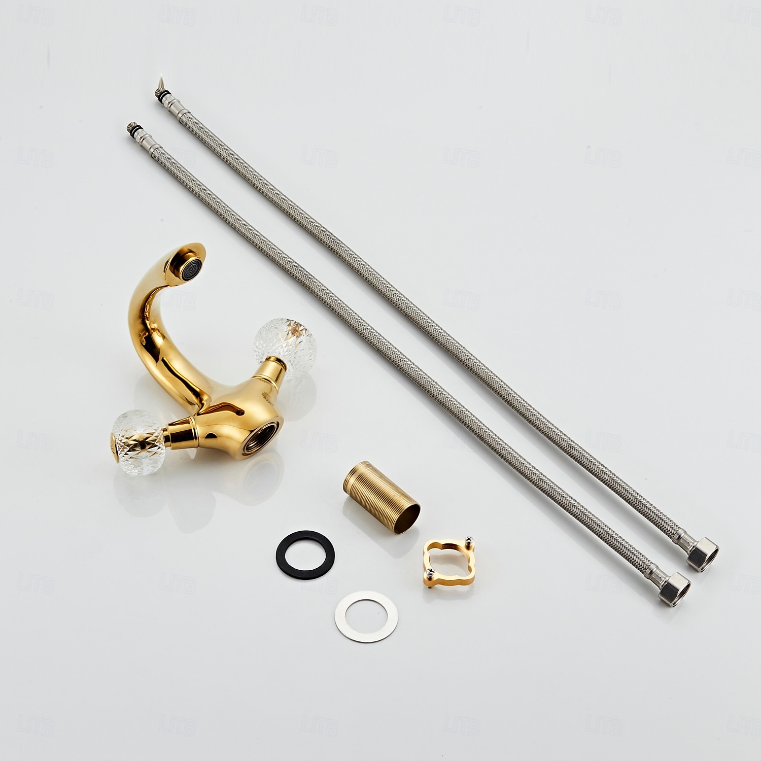 Rubinetto per lavabo - Classico Galvanizzato Set centrale Due maniglie un foroBath Taps del 2025 a $137.99 –P2
