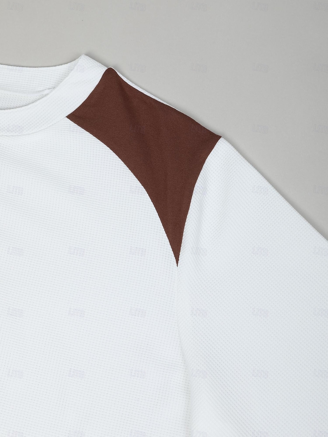 Herren Waffel-Henley-Hemd T-Shirt Langarm Henley Herbst Frühling & Herbst Farbblock Mode Designer Basic Patchwork Urlaub Straße Lässig Schwarz Weiß Burgunderrot Top T-Shirt für Herren 2025 - $20.99 –P11