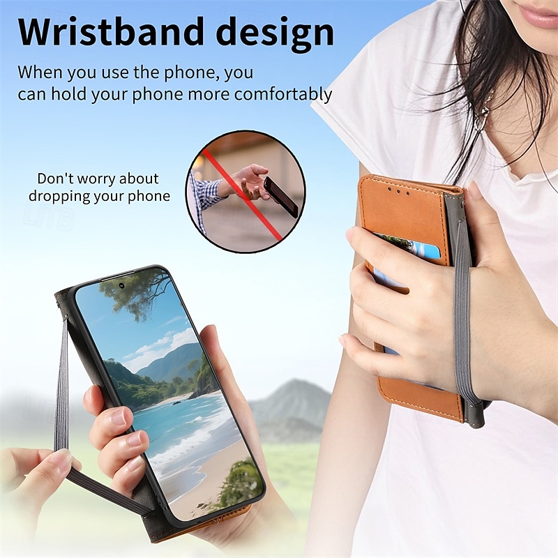 телефон Кейс для Назначение SSamsung Galaxy S25 S25 Edge S24 Ultra Plus S24 ФЭ A16 A55 5G А35 5G A25 A15 Кошелек для карт Откидная крышка Разъем для карты Защита от удара Ретро ТПУ Кожа PU 2025 - $13.99 –P6