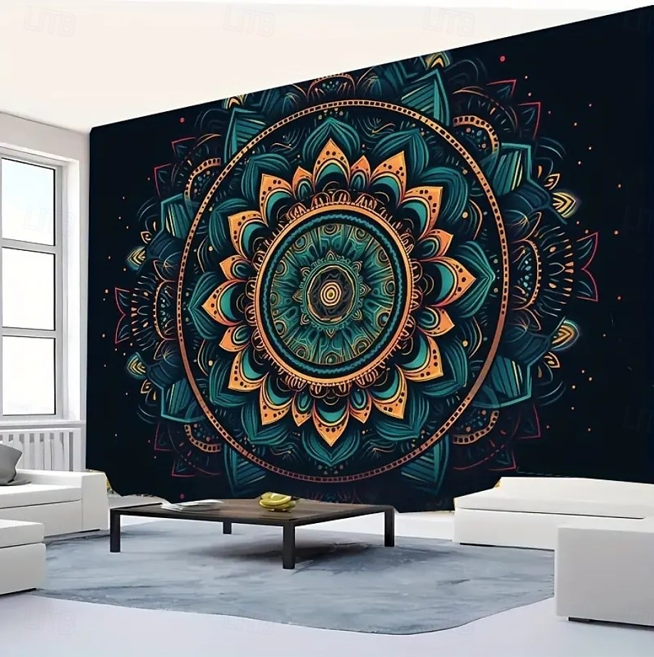 tapeçaria Tapeçarias Mandala Geométrica Boêmio Quarto Sala de estar Dorm Decorações de parede de porta de fundo de 2026 por $21.99 –P10