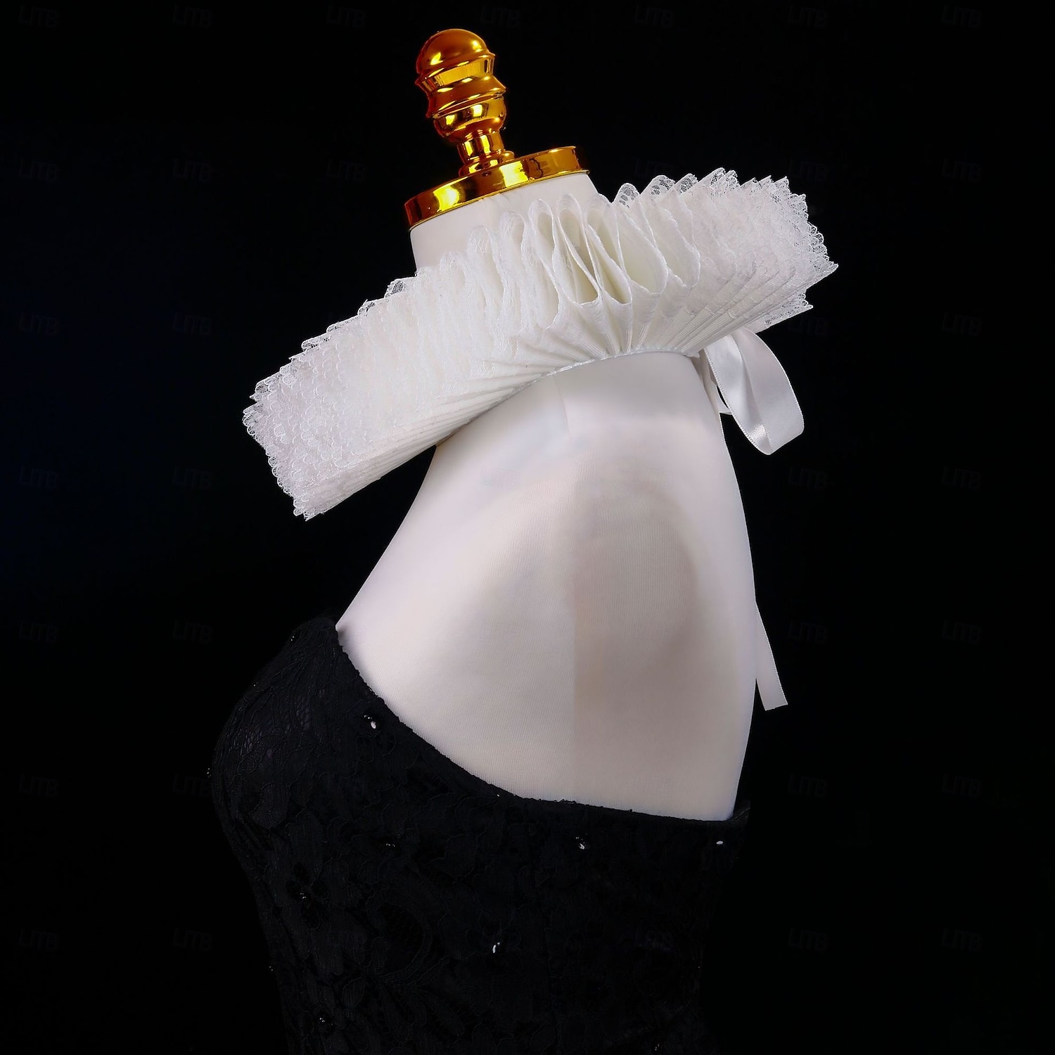 Rococó Victoriano Renacimiento Cuello con volantes isabelino Noble Aristócrata Disfraz Unisexo Víspera de Todos los Santos Carnaval Rendimiento LARP Feria Ren Adultos Cuello Todas las Temporadas 2025 - $19.49 –P6