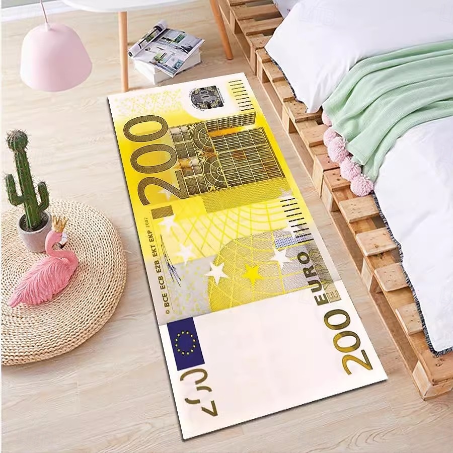 tapis créatif en forme de dollar, tapis de sol au design monétaire pour la cuisine, la chambre, la table de chevet, l'entrée et la décoration de la maison de 2026 ? $20.99 –P4
