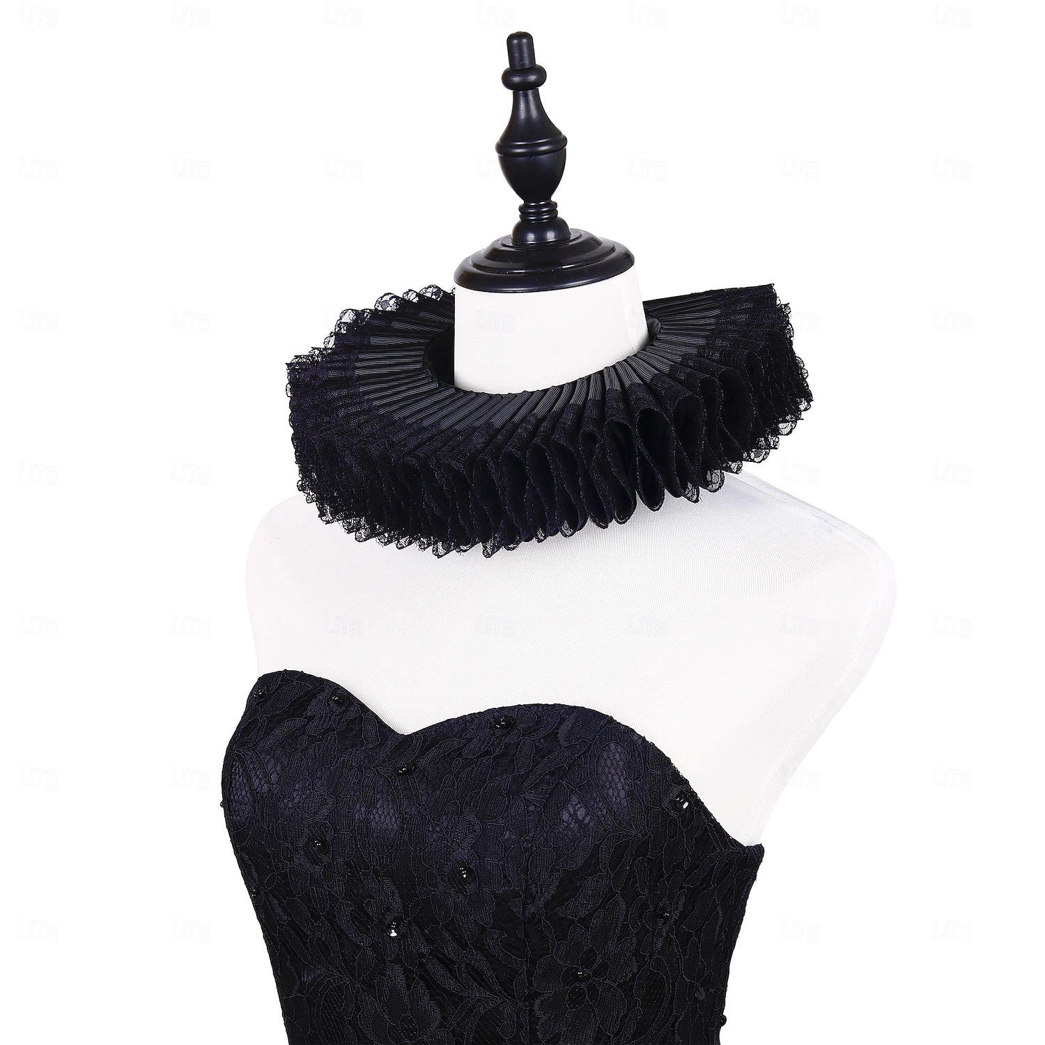 Rococó Victoriano Renacimiento Cuello con volantes isabelino Noble Aristócrata Disfraz Unisexo Víspera de Todos los Santos Carnaval Rendimiento LARP Feria Ren Adultos Cuello Todas las Temporadas 2025 - $19.49 –P14