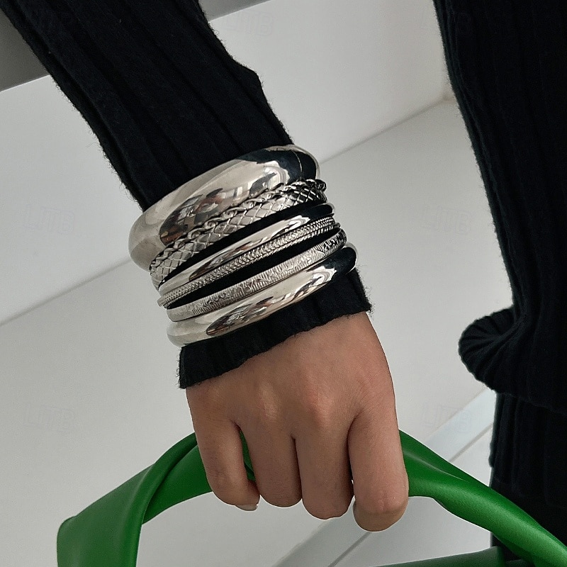 Women's Bracelet Bangles Thick Chain Ball Fashion Alloy Bracelet Jewelry White / Gold For Holiday Date Birthday 2026 - $16.49 –P6