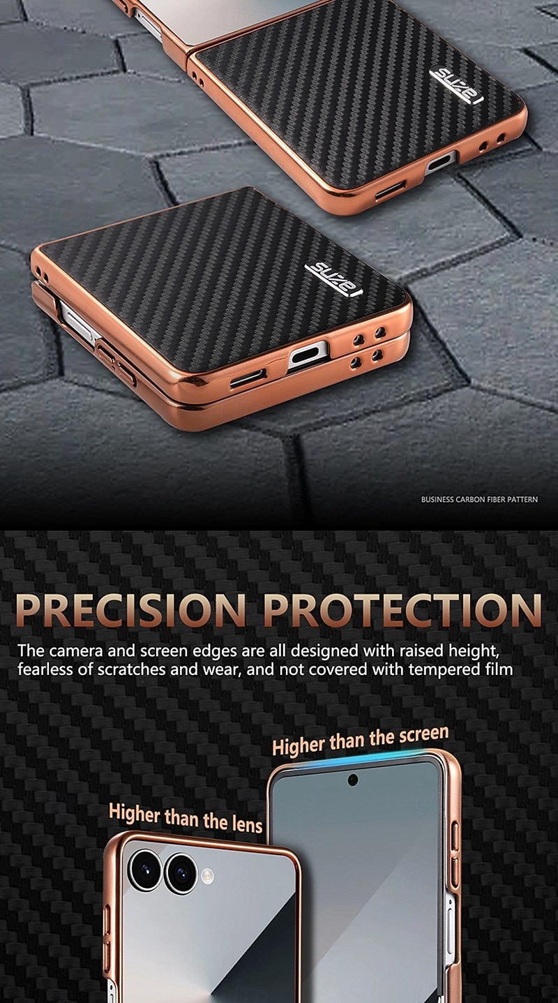 телефон Кейс для Назначение SSamsung Galaxy Z-флип 7 Z-флип 6 Z Flip 5 Z Flip 4 Кейс на заднюю панель Защита от удара Ретро ТПУ Кожа PU 2026 - $14.99 –P5