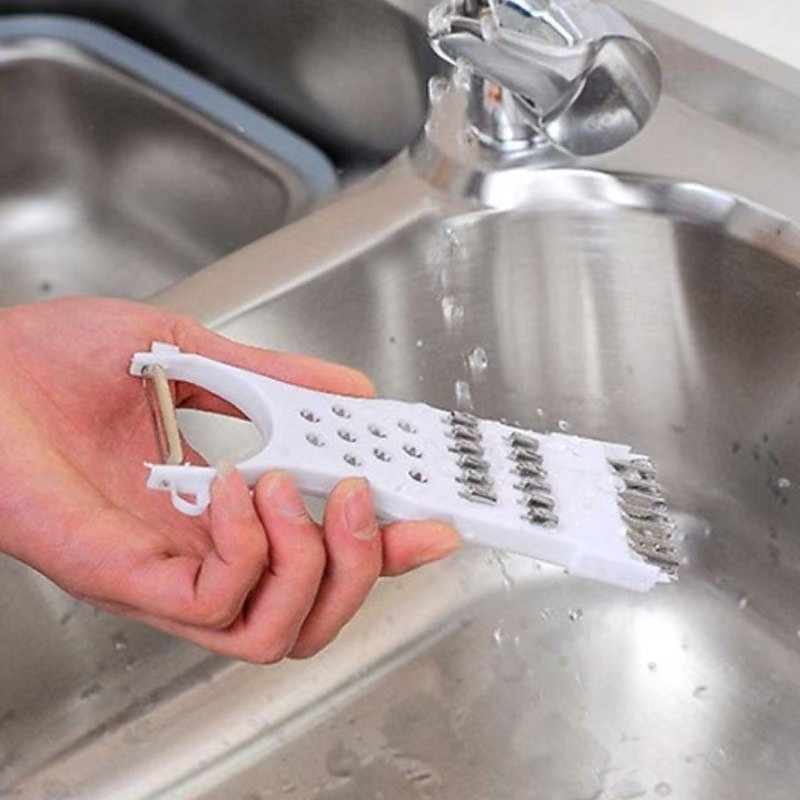 2-pakkaus monitoimista keittiön kuorimaveitseä, vihannesleikkuria ja silppuria perunalle, porkkanalle ja kurkulle, moniteräinen raastin ja leikkuri satunnaisissa väreissä 2025 - $9.99 –P4