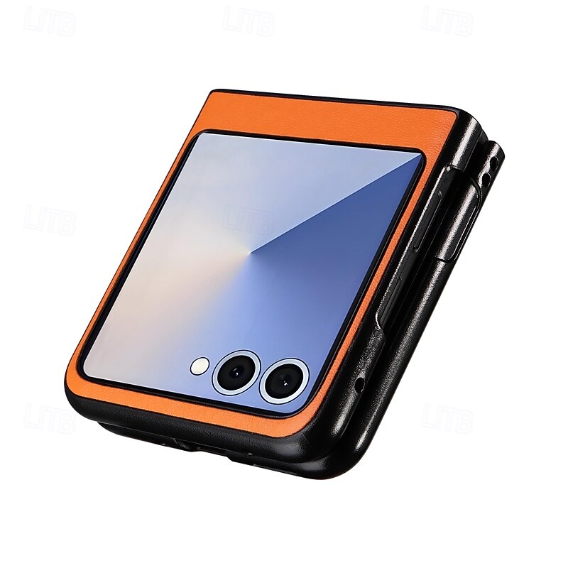 telefono Custodia Per Samsung Galaxy Z Flip 7 Z Flip 7 FE Z Flip 6 Z Flip 5 Copertura Posteriore Resistente agli urti Retrò TPU Pelle PU del 2025 a $9.99 –P9
