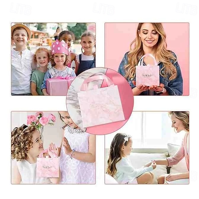 Conjunto de pulseiras de cristal faça você mesmo para crianças, kit para fazer joias com miçangas, design de desenho animado rosa, pulseira com pingentes artesanais, acessórios com caixa de presente de 2025 por $19.99 –P3