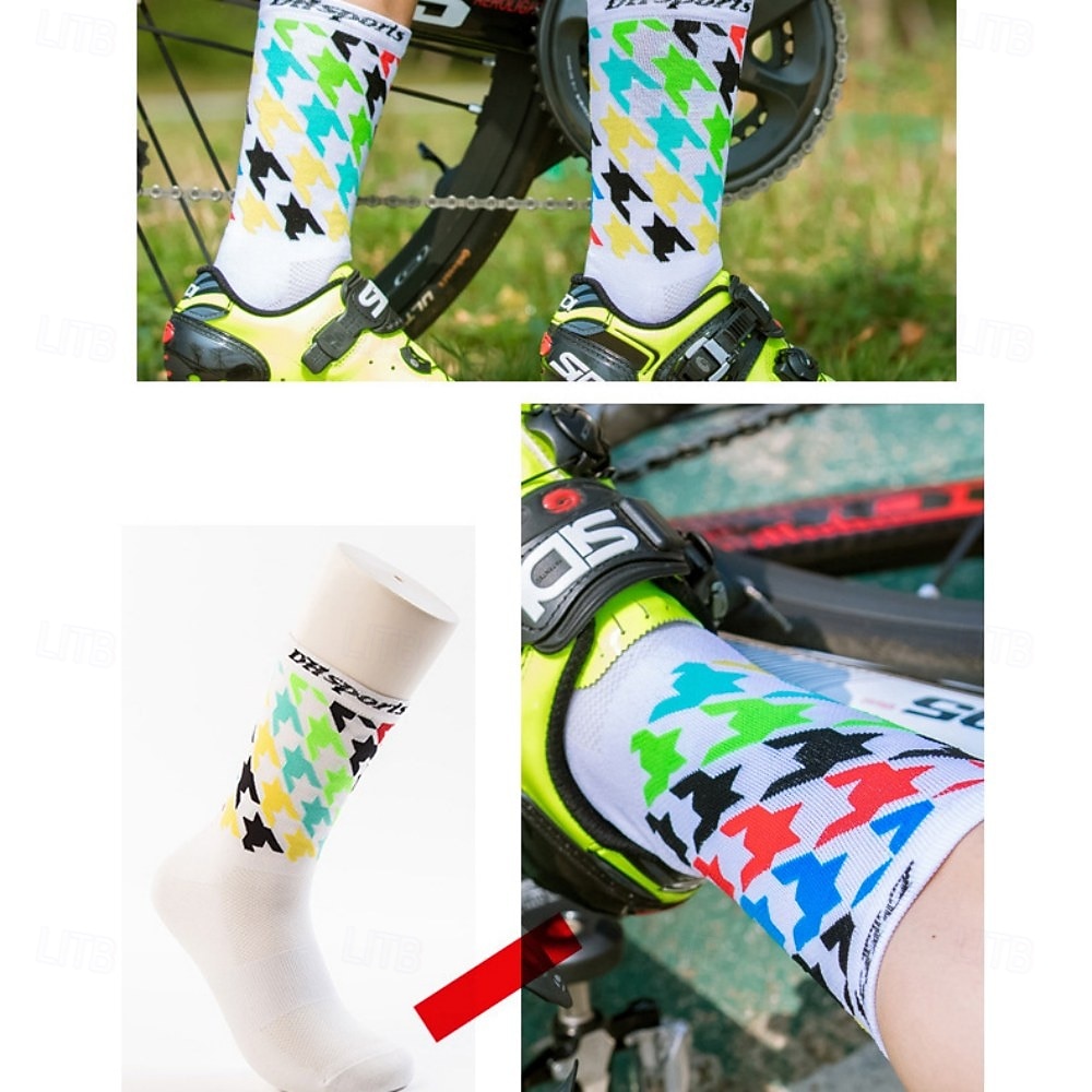Calcetines Calcetines Ciclismo Calcetines de bicicleta Calcetines deportivos Calcetines atléticos Camping / Senderismo Senderismo Ejercicio al Aire Libre Bicicleta / Ciclismo Alta elasticidad Cómodo 2025 - $11.49 –P6