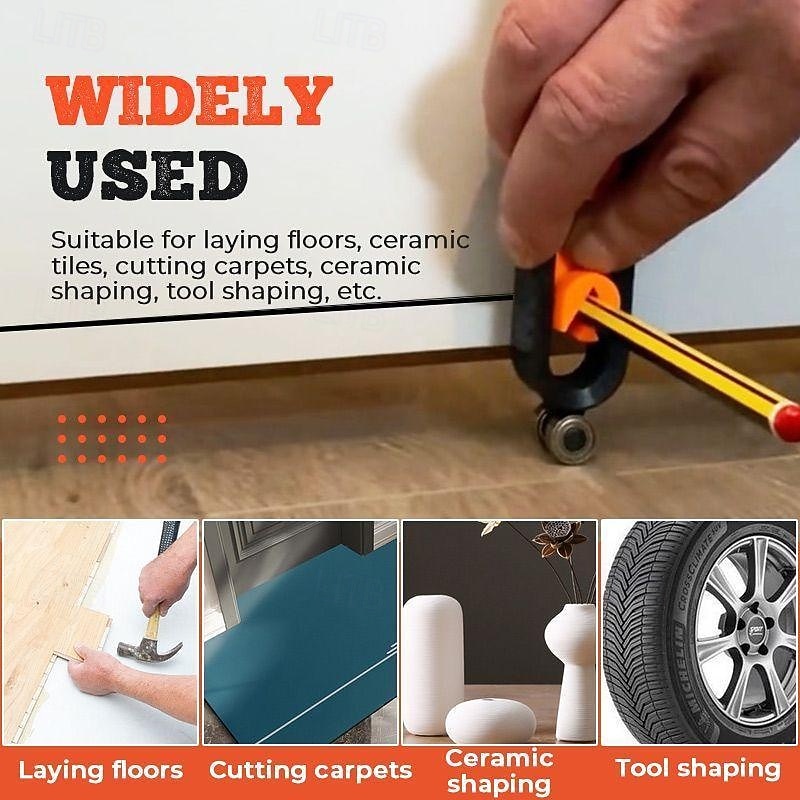 Profile Scribing Ruler Contour Gauge Precision Wheels Tool Profile Scribing Ruler Contour Gauge Wood Measuring Gauging Tools 2026 - $11.99 –P2