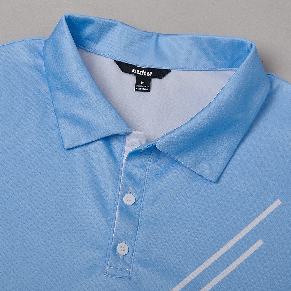 Herren Golf Linie Polo Sport-Poloshirts Kurzarm Polo-Shirts Hemden mit Kragen Lässig Athleisure Knöpfe Sommer Schwarz Rosa Blau 2025 - $12.99 –P10