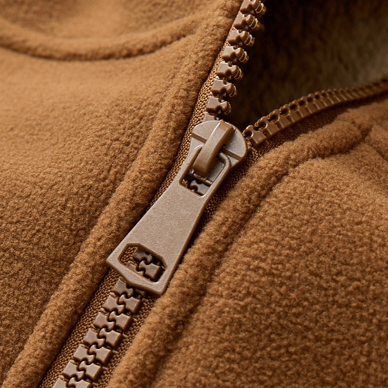 Ανδρικά Μπουφάν fleece Causal Ρούχα Γυμναστικής Τσέπη Με Κουκούλα Φθινόπωρο Χειμώνας Συμπαγές Χρώμα Ενεργό Ουδέτερος Κολάρο Πουκαμίσου Κοντό Μαύρο Βαθυγάλαζο Καφέ Πράσινο του τριφυλλιού Σακάκια 2026 - $47.99 –P8