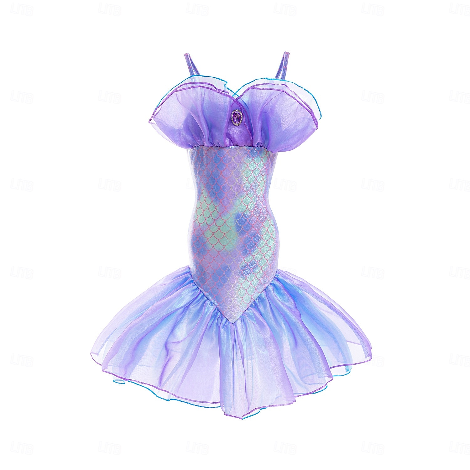 Book Week 2026 The Little Mermaid Little Mermaid Mermaid Tail Aqua Princess Dress  Halloween Dress Cosplay Costume Theme Party Costume Cosplay Movie Cosplay for Girls' Kid's Carnival Masquerade 2026 - $37.99 –P1