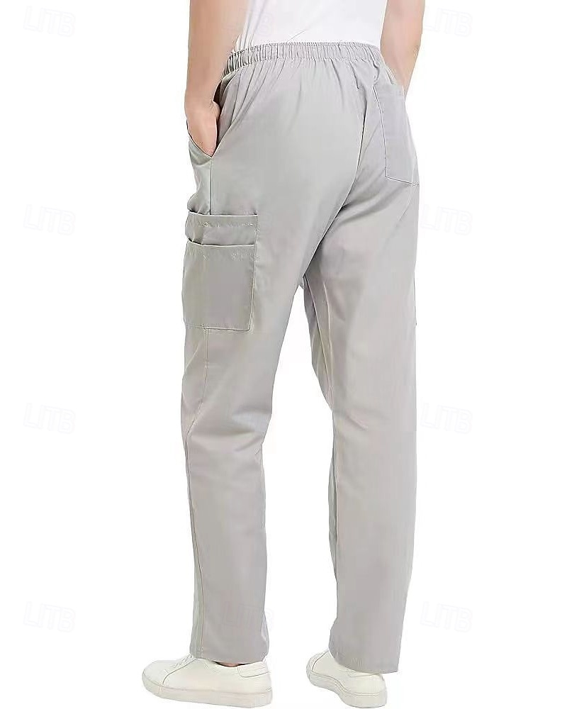 Per uomo Pantaloni Cargo Pantaloni Coulisse Elastico in vita Multi-tasche Semplice Indossabile All'aperto Quotidiano Campeggio & Escursionismo Moda Classico Nero Cachi del 2025 a $25.99 –P4