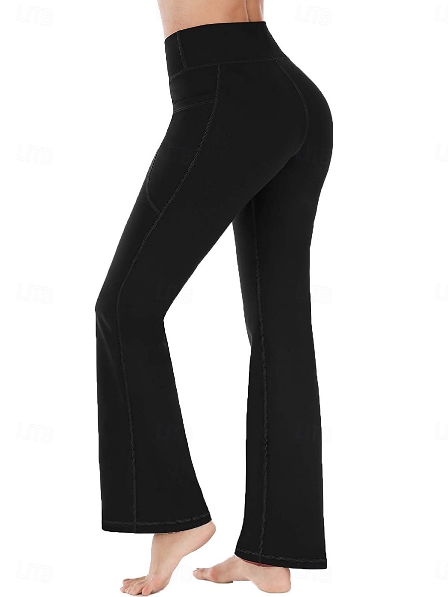 Mujer Polainas Activo Moda Básico Longitud total Alta cintura Color sólido Transpirabilidad Suave Cómodo Elástico Vino Negro Azul Marino Gris Otoño Invierno Ajuste regular 2025 - $22.99 –P6