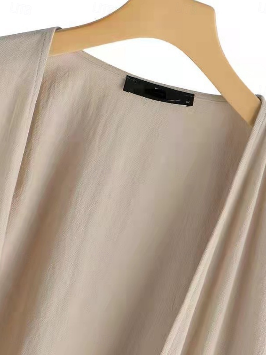 Γυναικεία Casual Jacket Άνετο Αναπνέει Τσέπη Καθημερινό Σκέτο Διακοπές Δρόμος Καθημερινά Ρούχα Εξόδου Ανοικτό Μπροστά Μακρύ Χωρίς Γιακά Κανονικό Μακρυμάνικο Εξωτερικά ενδύματα Θαλασσί Σομόν Γκρίζο 2025 - $27.99 –P6