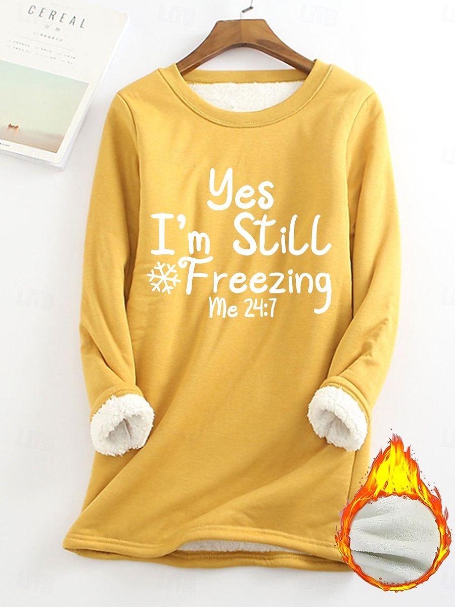 Жен. Пуловер Толстовка Графика Теплый На каждый день нечеткий Длинный рукав Круглый вырез Обычные топы Для улицы Повседневные Черный Желтый Розовый Темно-розовый Красный Весна Осень Зима 2025 - $25.99 –P6