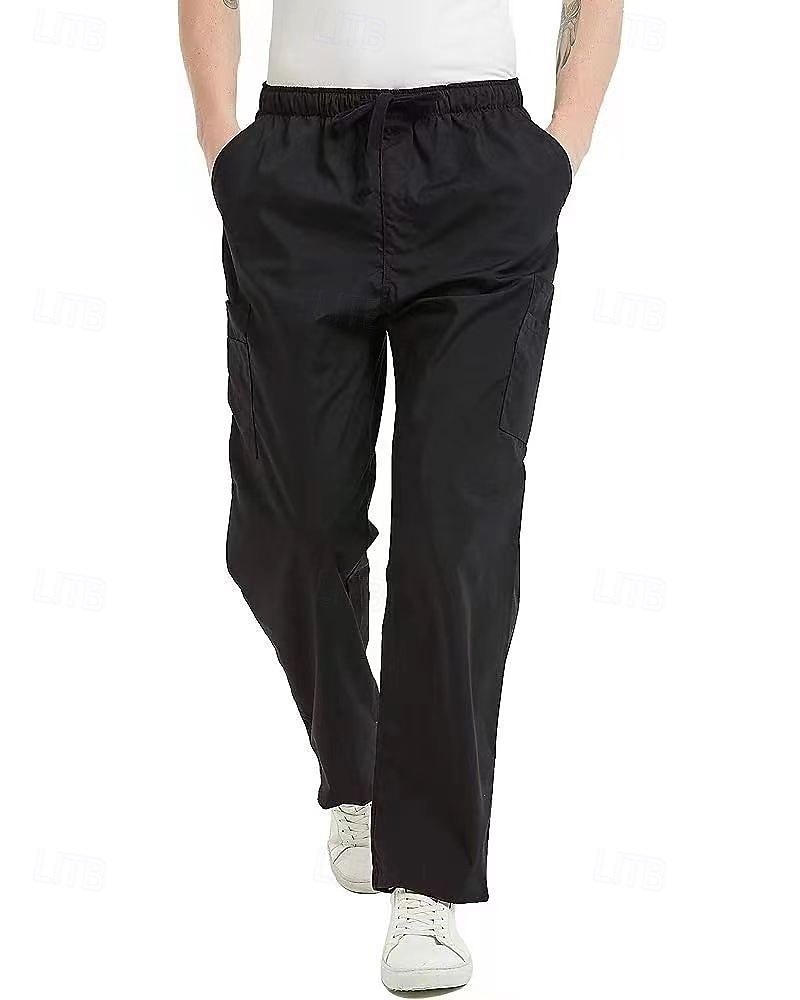 Per uomo Pantaloni Cargo Pantaloni Coulisse Elastico in vita Multi-tasche Semplice Indossabile All'aperto Quotidiano Campeggio & Escursionismo Moda Classico Nero Cachi del 2025 a $25.99 –P9