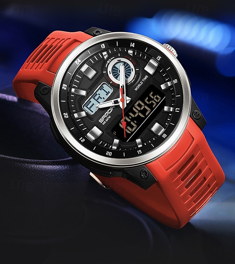 SANDA Fashion Brand Sport Electronics Watches Gift for men Outdoors Analog Digital Man Watch Luminous Waterproof Backlight Wristwatch 2026 - $35.99 –P11