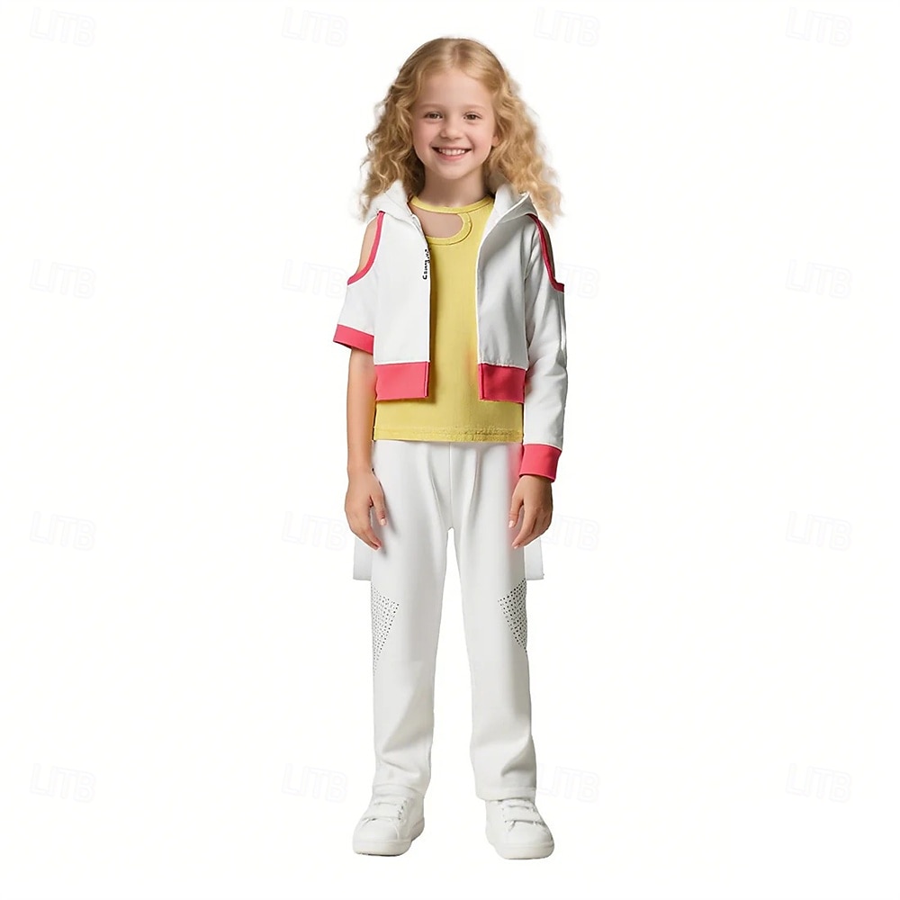 Zombie Nova Cheerleader Skirt Coat T-shirt Movie Cosplay Costume for Girls' Kid's Halloween Performance Halloween Masquerade 2026 - $32.99 –P1