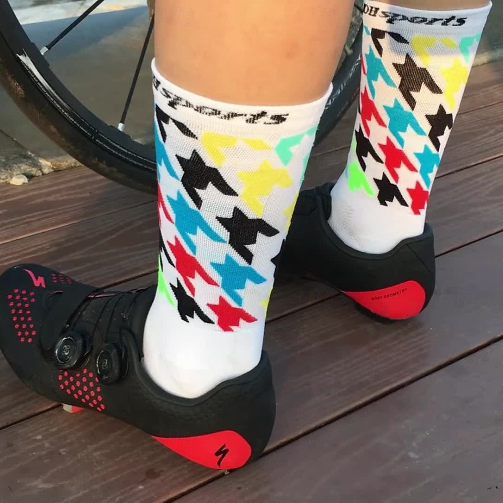 Calcetines Calcetines Ciclismo Calcetines de bicicleta Calcetines deportivos Calcetines atléticos Camping / Senderismo Senderismo Ejercicio al Aire Libre Bicicleta / Ciclismo Alta elasticidad Cómodo 2025 - $11.49 –P8