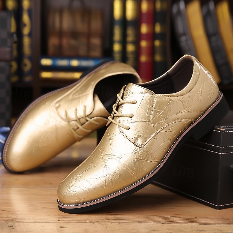 sapatos sociais masculinos de verniz azul-petróleo brilhante com cadarço – calçados formais elegantes para casamentos e eventos empresariais de 2026 por $46.99 –P14