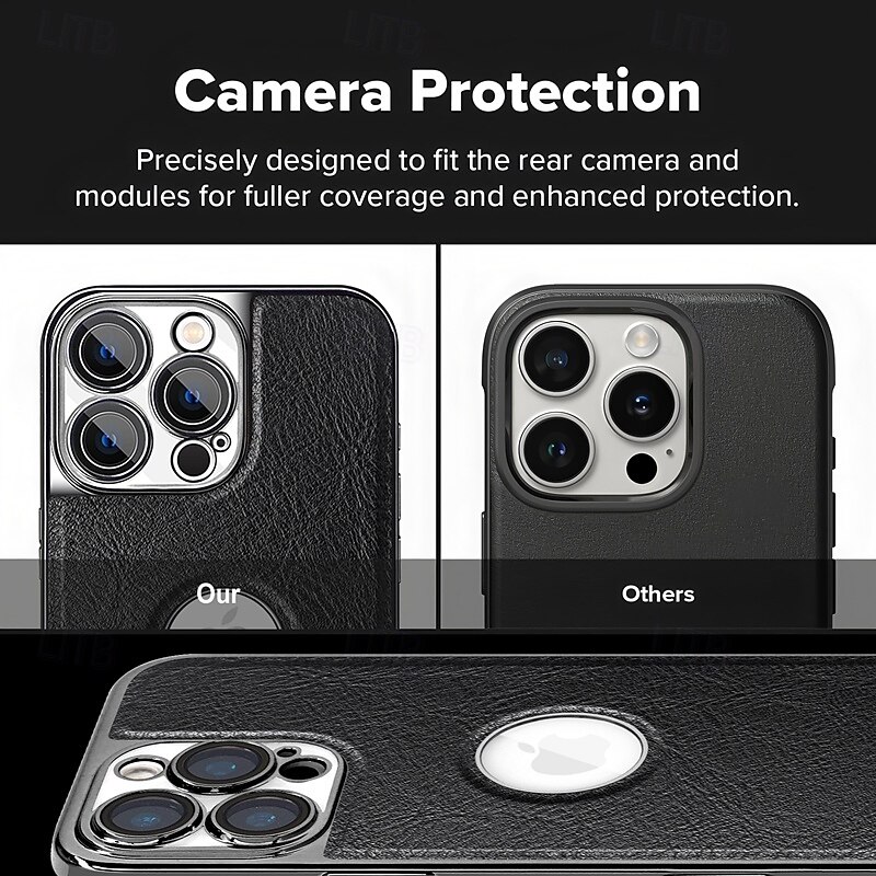 2025年 電話 ケース 用途 iPhone 16 15 14 Pro Max Plus 13 Pro Max バックカバー ワイヤレス充電をサポート 耐衝撃 レトロ風 TPU PUレザー コレクション – $13.99 –P11