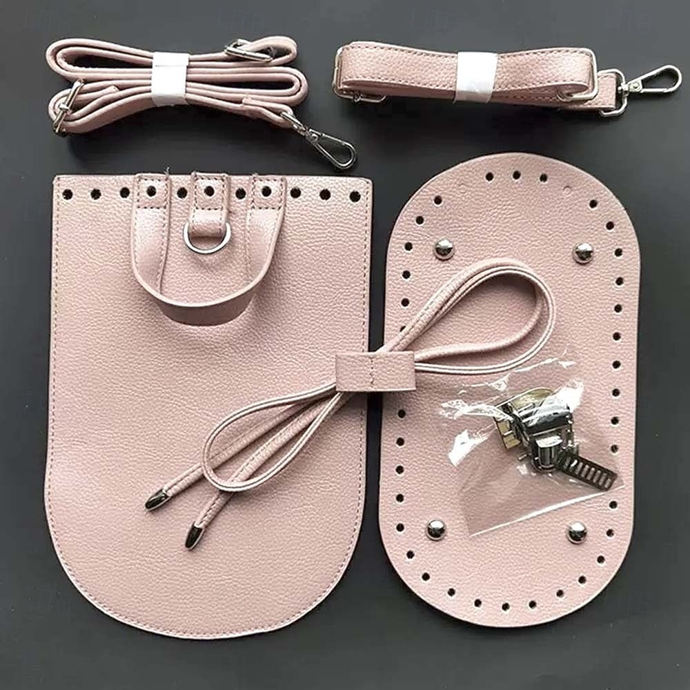 Kit fai da te per zaino in pelle intrecciata da 7 pezzi - set con fondo e patta per borsa in similpelle lavorata a maglia, con uncinetto e accessori - per adulti &adolescenti - perfetti per i del 2025 a $24.99 –P18