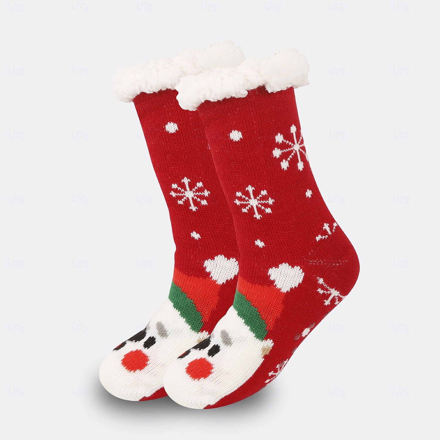 Meias de chão fofas com animais para mulheres, meias de neve de inverno felpudas e felpudas, meias aconchegantes para dormir em casa com protetores de pernas, meias macias de carpete para pós-parto de 2025 por $7.99 –P7