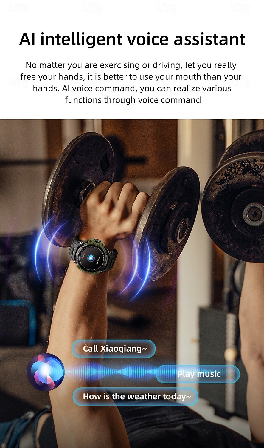 LOKMAT ATTACK PRO Умные часы 1.32 дюймовый Смарт Часы Bluetooth Педометр Напоминание о звонке Датчик для отслеживания сна Совместим с Android iOS Женский Мужчины 2025 - $49.99 –P6